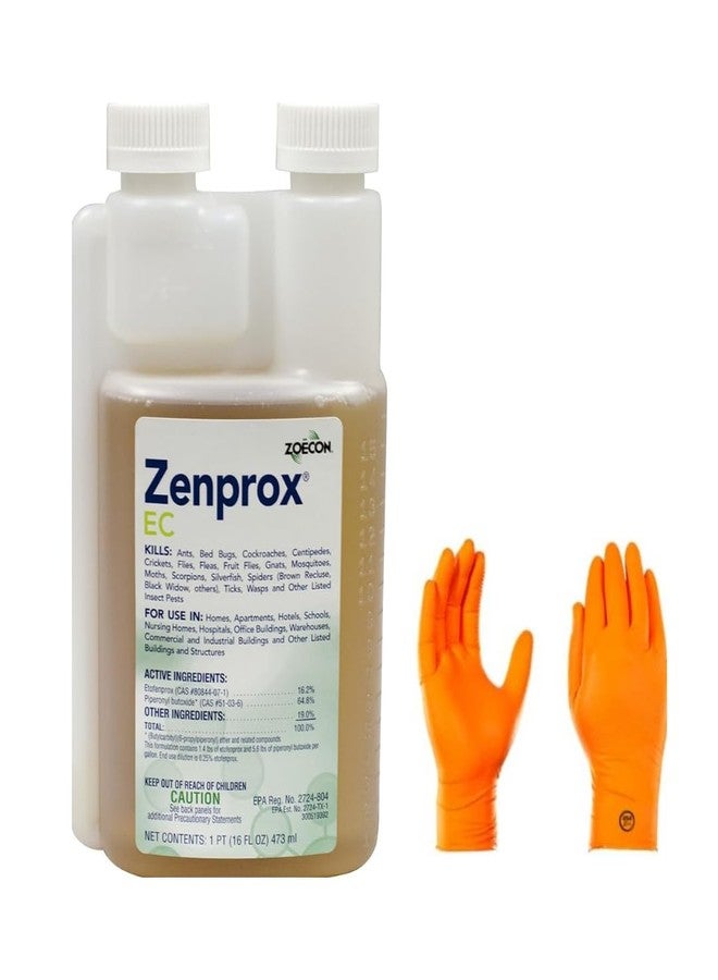 USA Supply Zenprox EC: Broad Spectrum Insecticide 16oz | Premium USA Supply Gloves for Safe Eradication | USA Supply Pest ID Card - Image 1